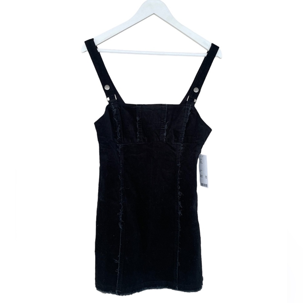 Urban Outfitters Corduroy Black Mini Dress NWT